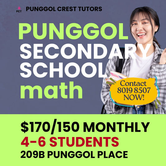 Secondary Math (Punggol) Sat 11-1230pm