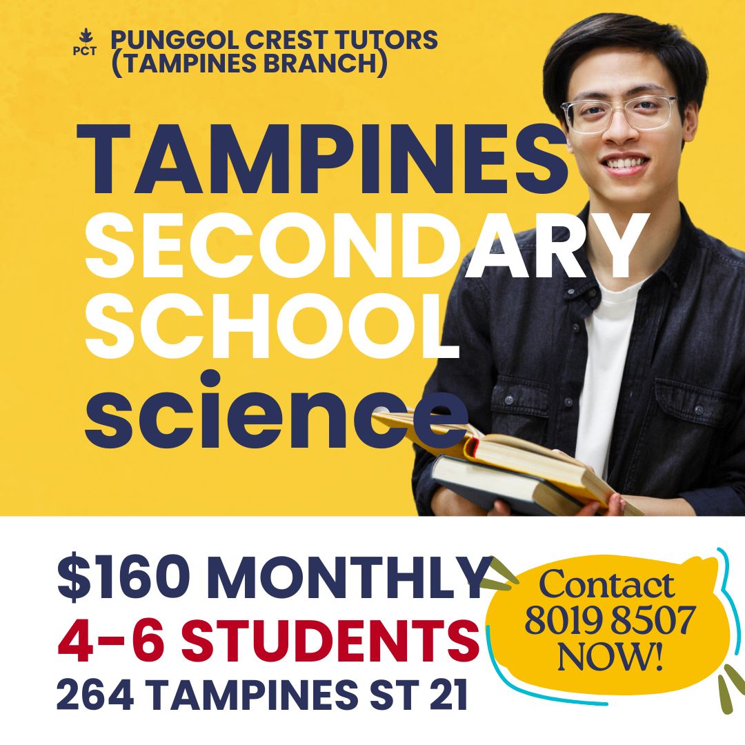 Secondary Science (Tampines) Thu 530-7pm